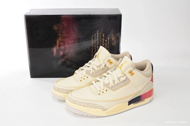 Rep Medellin Balvin FN0344-901 x J Jordan Air 3 Sunset 0820
